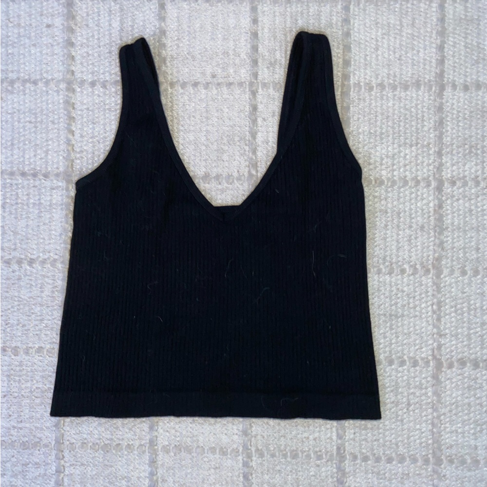 Black tank top